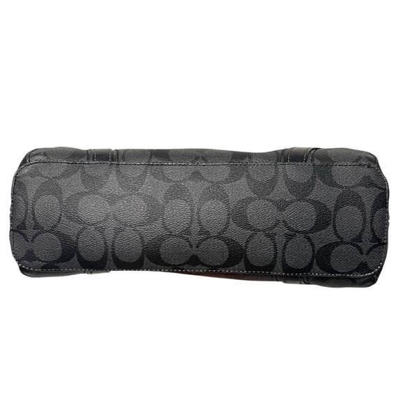 COACH Payton Crossbody in Signature Canvas Black Gray - Picture 7 of 12